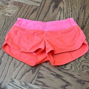 Lululemon Athletica Coral Athletic Shorts
